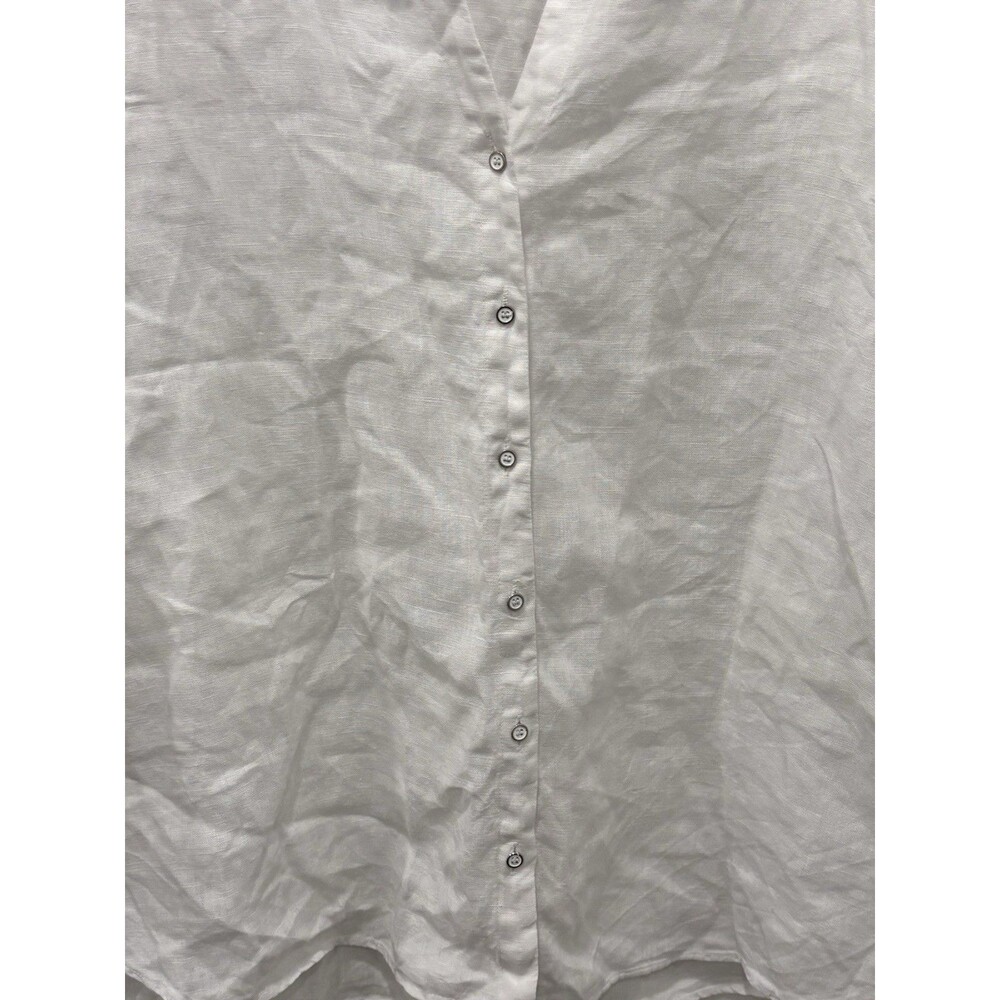 Zara Basic White Button Front Blouse | Long Sleev… - image 4